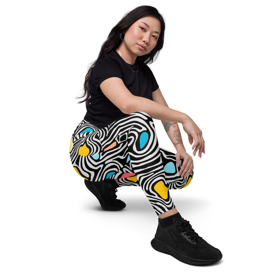 Trippy - Leggings with pockets, 2XS - 6XL 6XL Leggings With Pockets 2XS - 6XL (US)