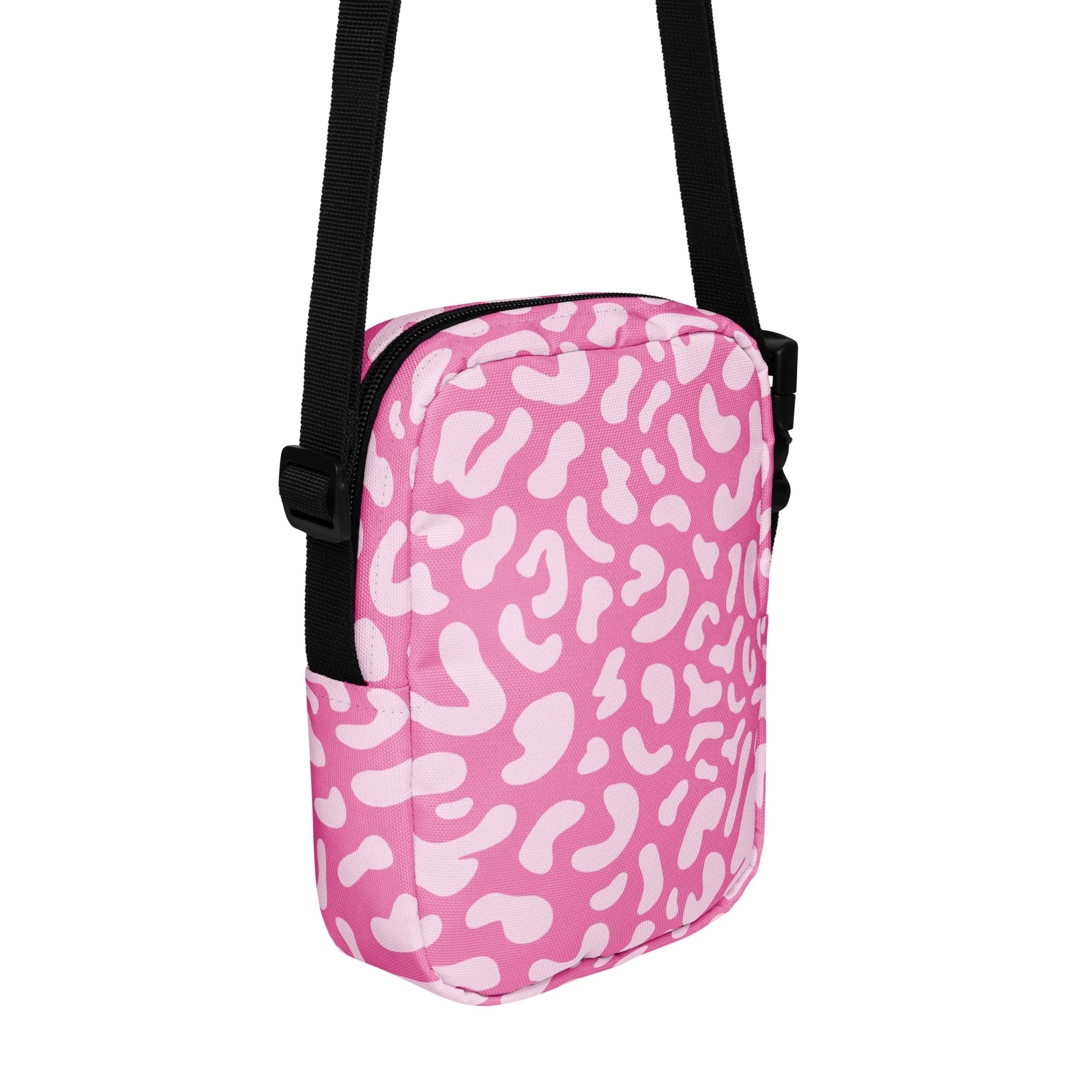 Pink Leopard - Utility crossbody bag Utility Cross Body Bag animal Globally Fulfilled Printed Offshore