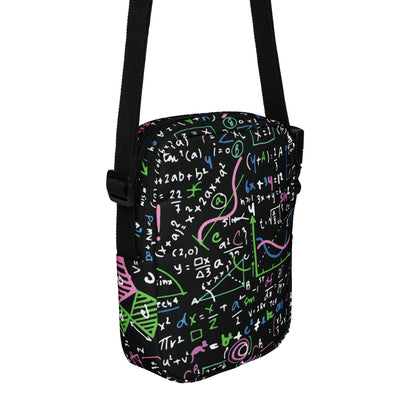 Equations In Pink And Green - Utility crossbody bag Utility Cross Body Bag Maths Science