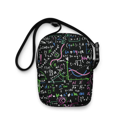 Equations In Pink And Green - Utility crossbody bag Utility Cross Body Bag Maths Science