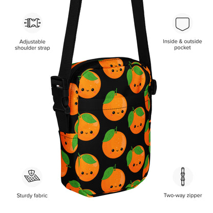 Orange Characters - Utility crossbody bag Utility Cross Body Bag Food Globally Fulfilled Printed Offshore