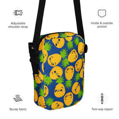 Cool Pineapples - Utility crossbody bag Utility Cross Body Bag Food Globally Fulfilled Plants Printed Offshore