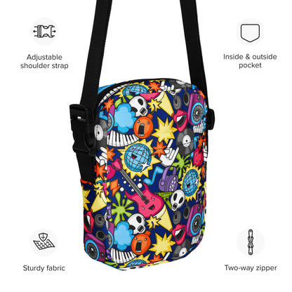 Sticker Music - Utility crossbody bag Utility Cross Body Bag Music