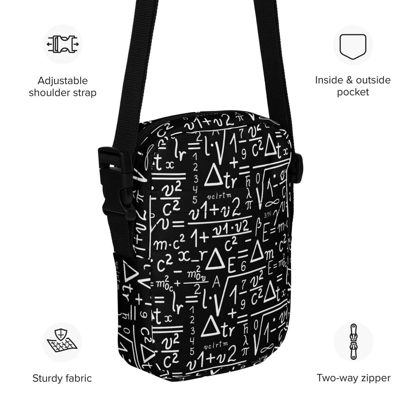 Mathematics - Utility crossbody bag Utility Cross Body Bag Maths