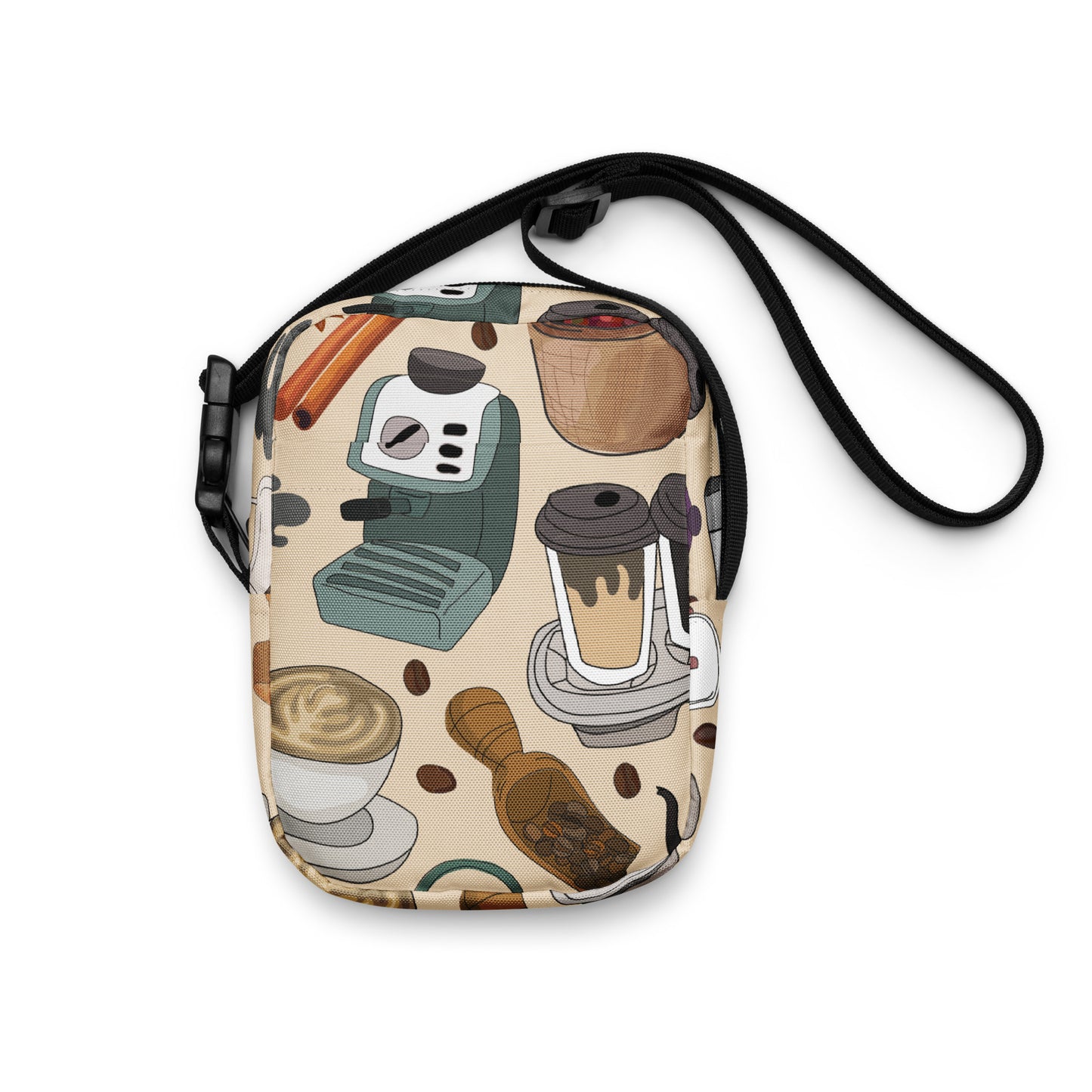 All The Coffee - Utility crossbody bag Utility Cross Body Bag Coffee