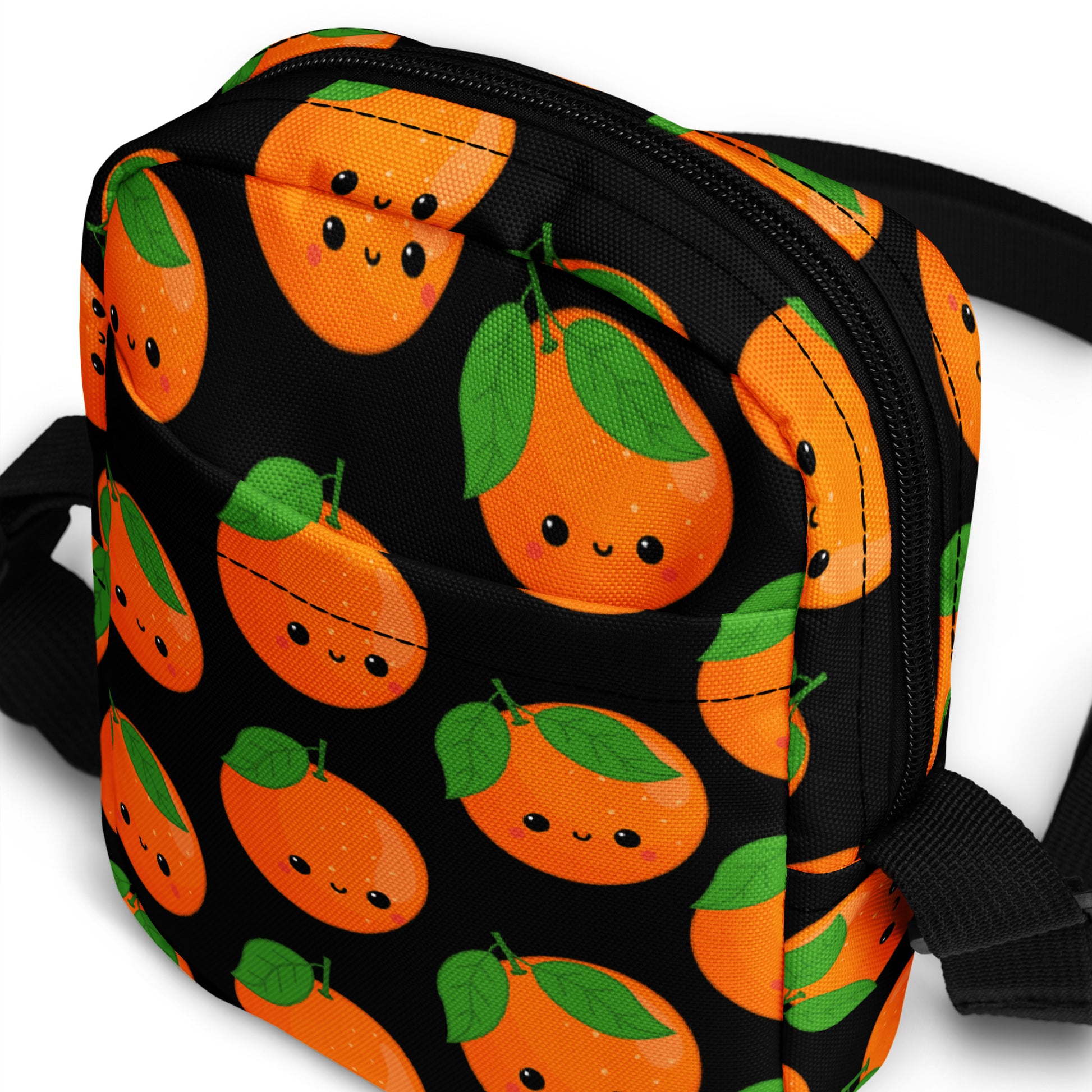 Orange Characters - Utility crossbody bag Utility Cross Body Bag Food Globally Fulfilled Printed Offshore