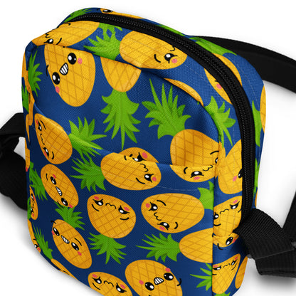 Cool Pineapples - Utility crossbody bag Utility Cross Body Bag Food Globally Fulfilled Plants Printed Offshore