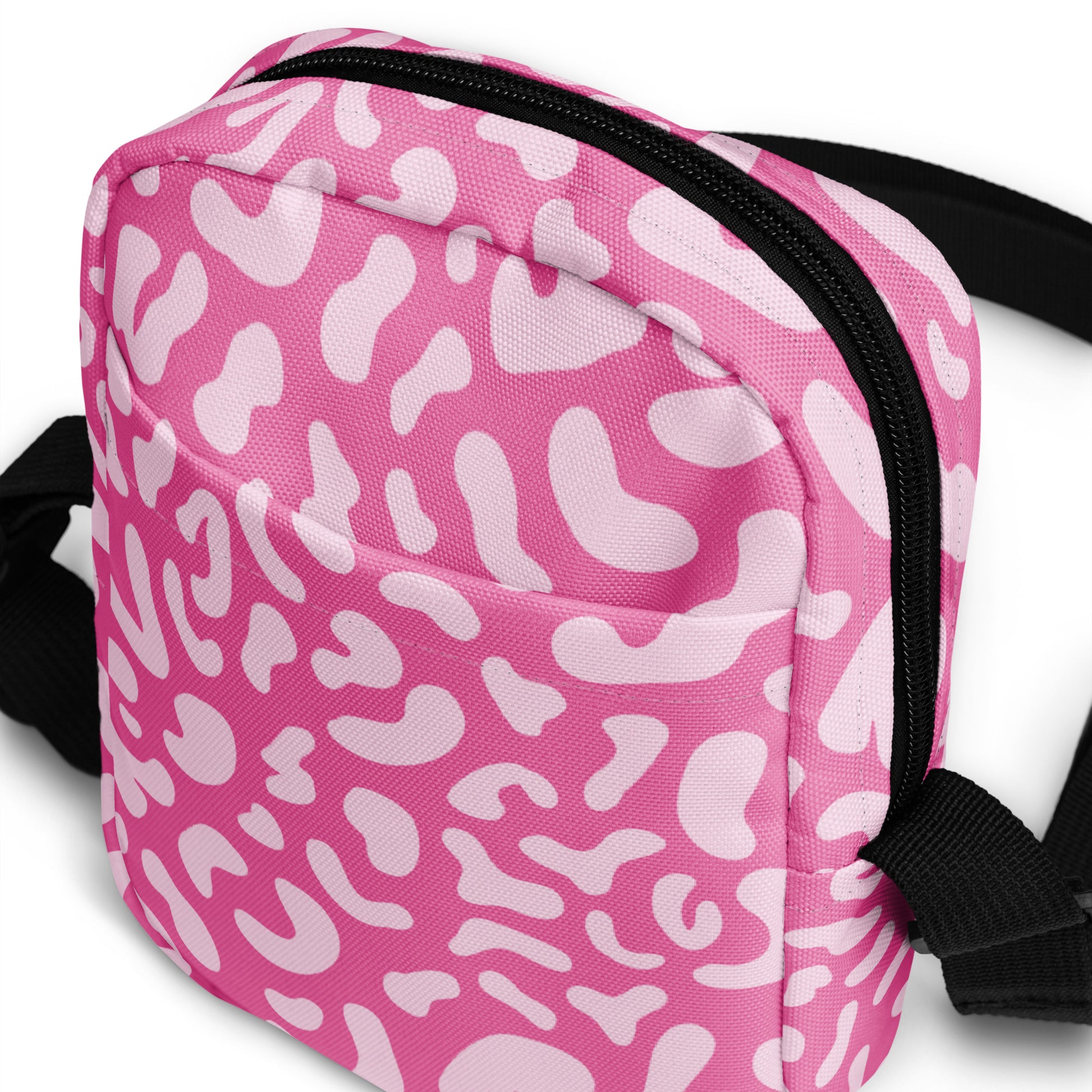 Pink Leopard - Utility crossbody bag Utility Cross Body Bag animal Globally Fulfilled Printed Offshore