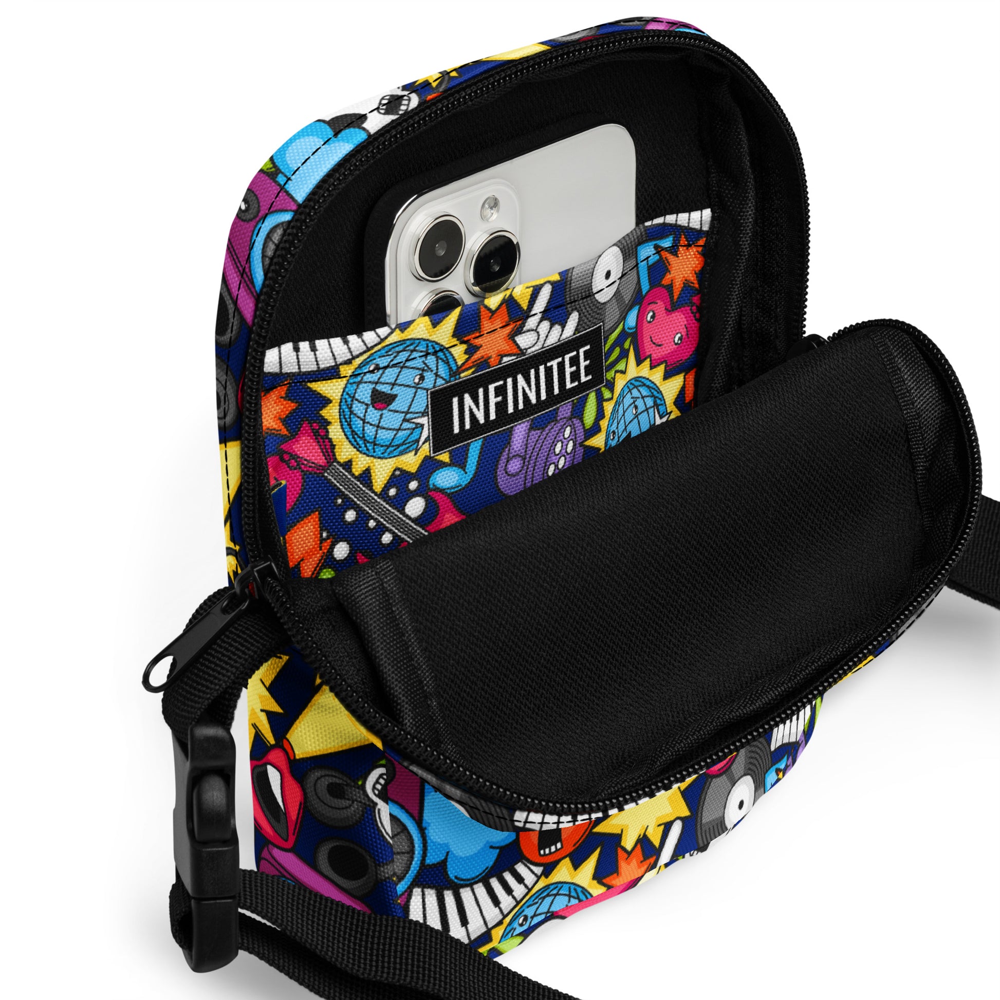 Sticker Music - Utility crossbody bag Utility Cross Body Bag Music