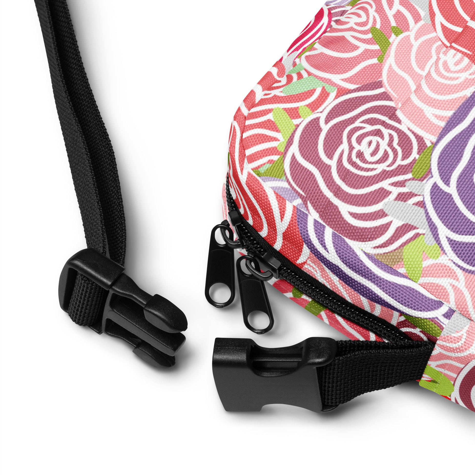 Abstract Roses - Utility crossbody bag Utility Cross Body Bag Globally Fulfilled Plants Printed Offshore