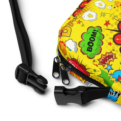 Comic Book Yellow - Utility crossbody bag Utility Cross Body Bag comic