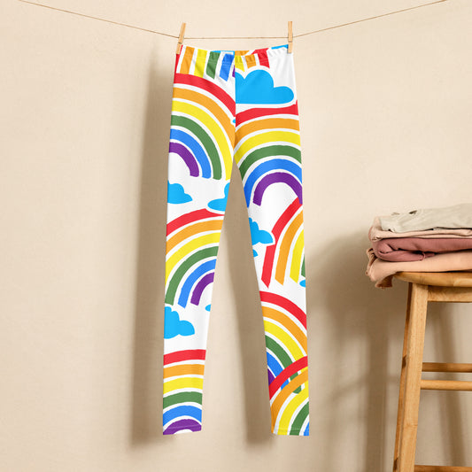 Rainbows And Clouds - Youth Leggings Youth Leggings (US)