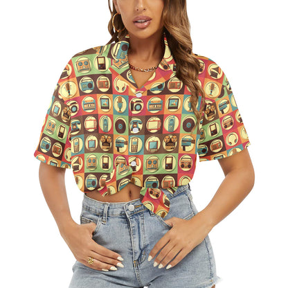 Retro Life - Womens Hawaiian Shirt