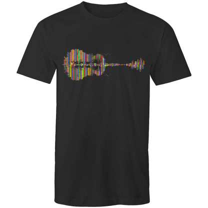 Guitar Reflection In Colour - Mens T-Shirt