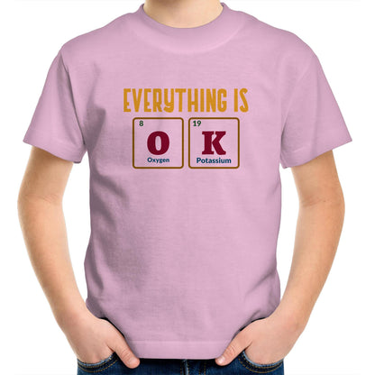 Everything Is OK, Periodic Table - Kids Youth T-Shirt