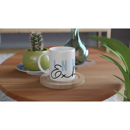 Inhale, Exhale - White 11oz Ceramic Mug White 11oz Mug motivation positivity tea