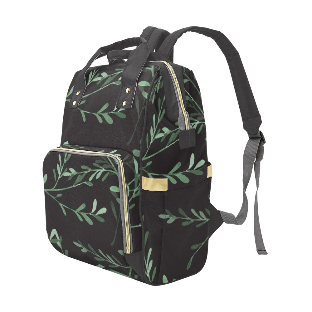 Delicate Leaves - Multifunction Backpack Multifunction Backpack Plants Printed Offshore