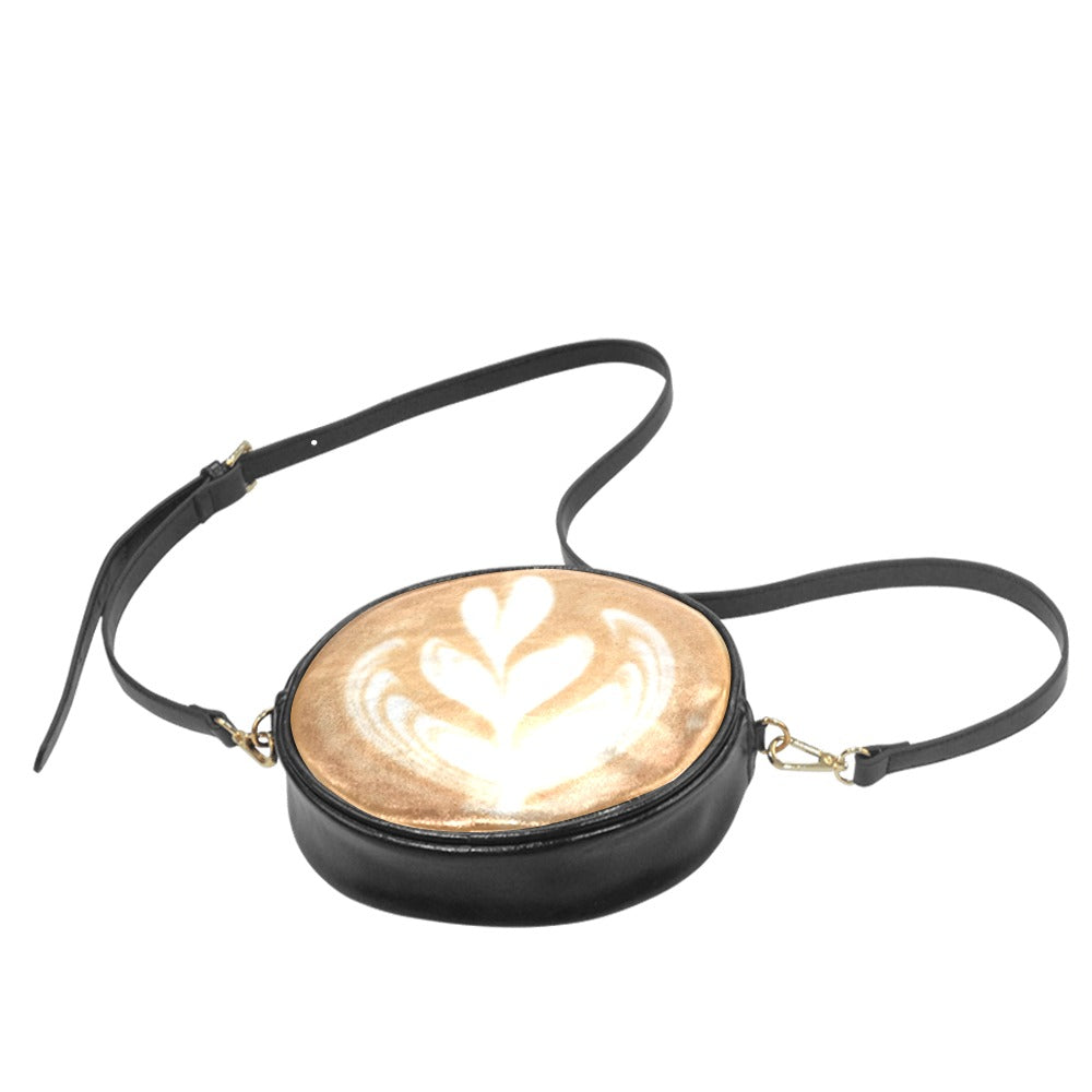 Coffee Art - Round Sling Bag