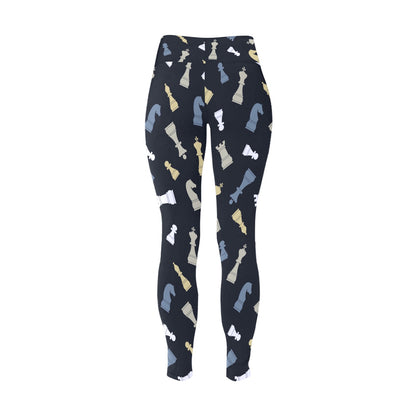 Chess Pattern - Womens High Waist Leggings (Sizes 16-22)