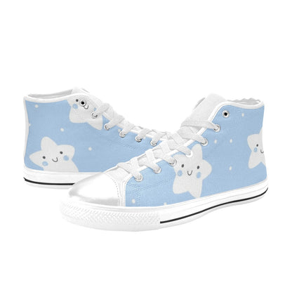 Happy Stars - Kids' High Top Canvas Shoes