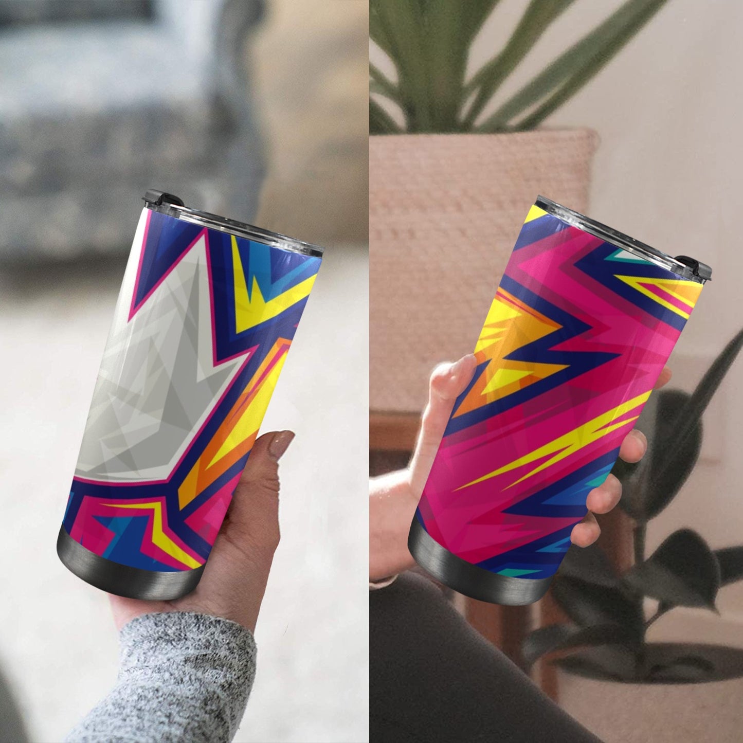 Abstract Bright - 20oz Travel Mug / Tumbler