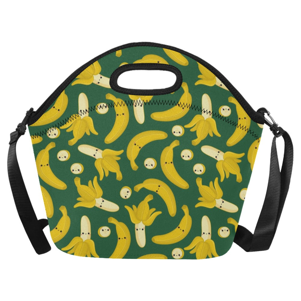 Happy Bananas - Neoprene Lunch Bag/Large Neoprene Lunch Bag/Large Printed Offshore