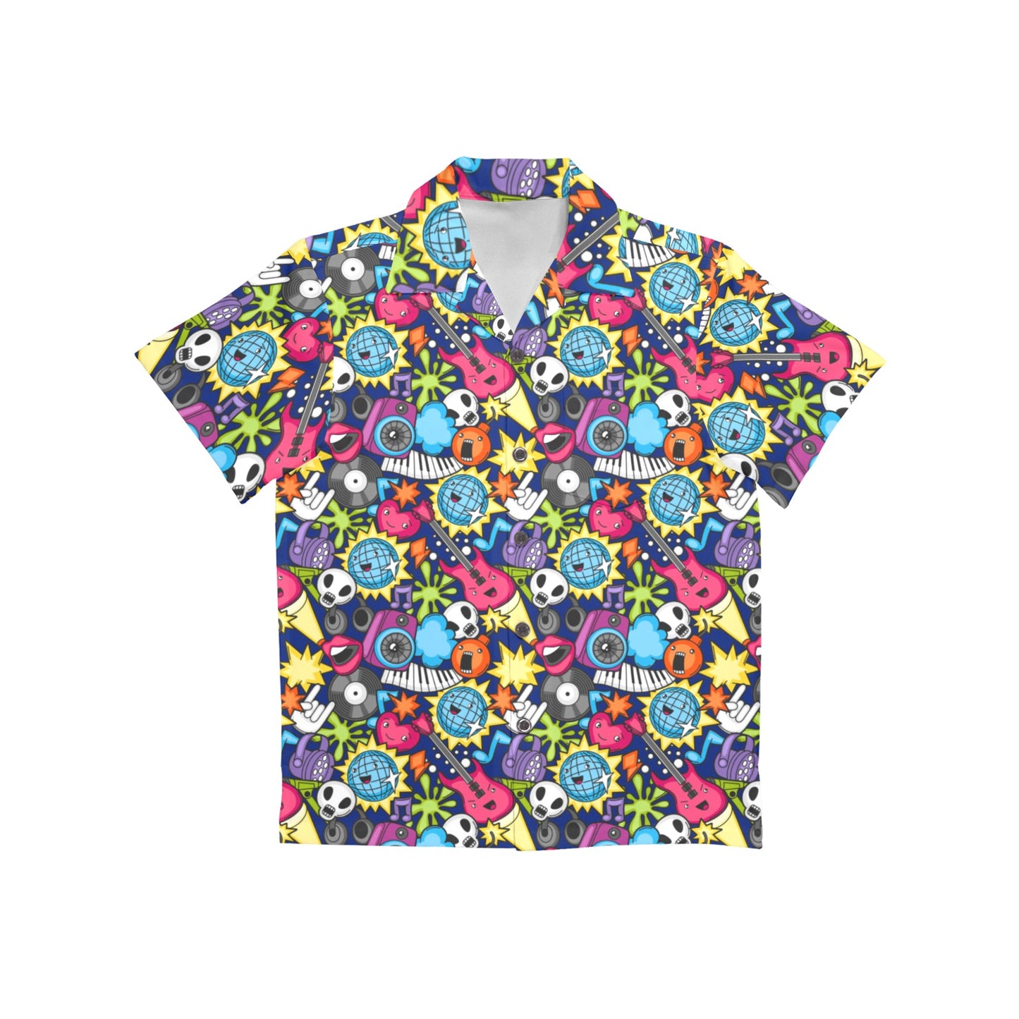 Sticker Music - Junior Boys Hawaiian Shirt