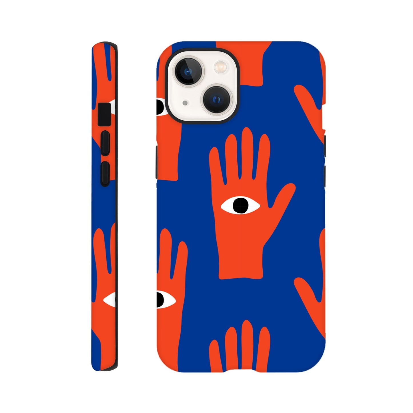 Hand Eyes - Phone Tough Case iPhone 13 Phone Case Globally Fulfilled