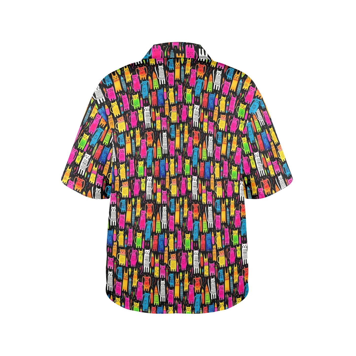 Colourful Cats - Womens Hawaiian Shirt