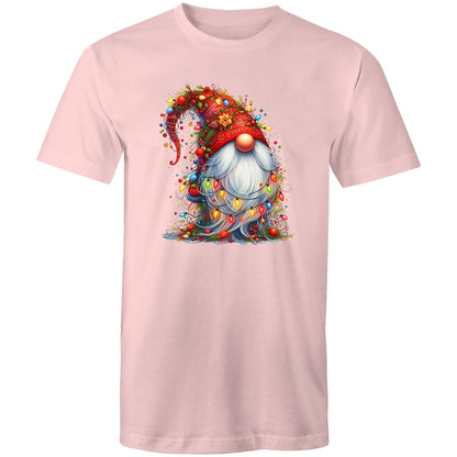 Christmas Gnome Wrapped In Lights - Mens T-Shirt