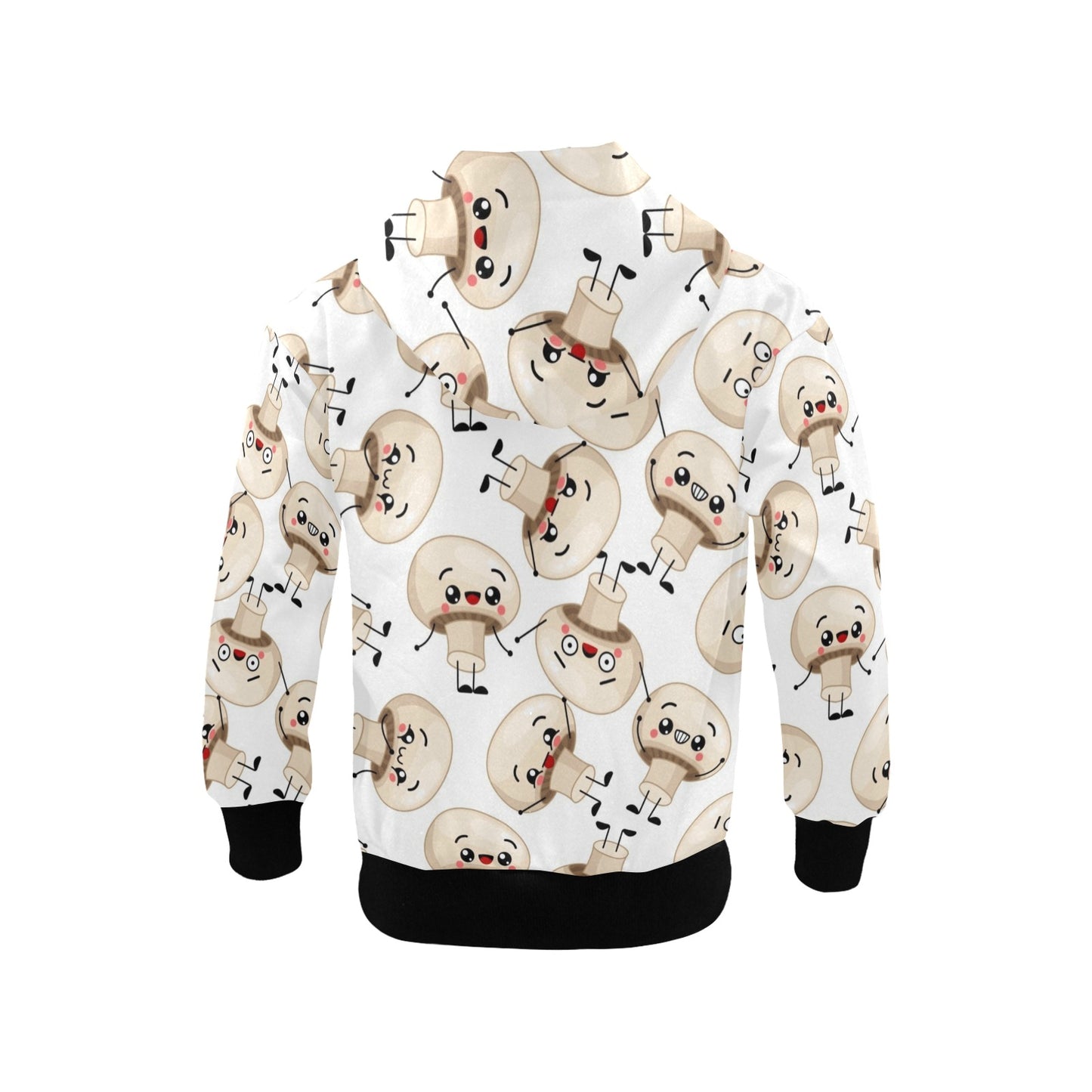 Cute Mushrooms - Senior Girls Zip Up Hoodie