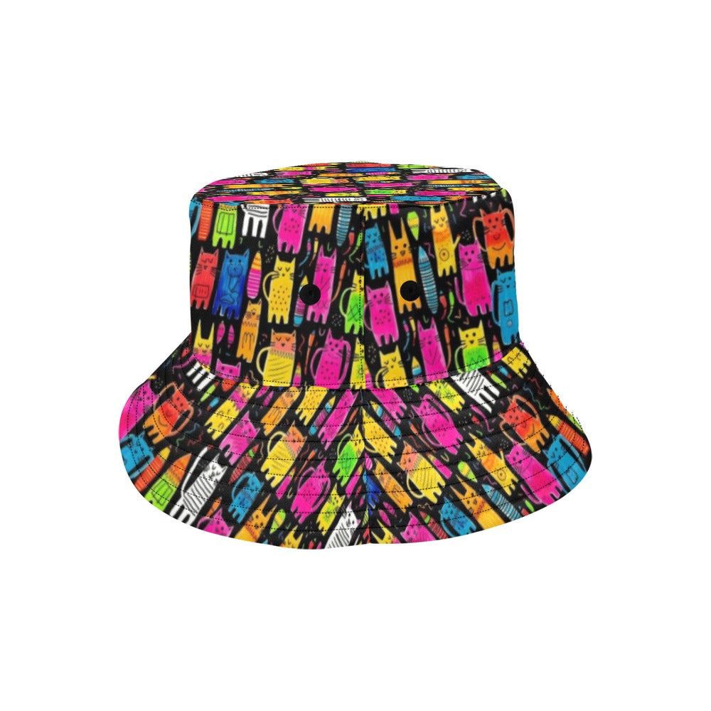 Colourful Cats - Mens Bucket Hat