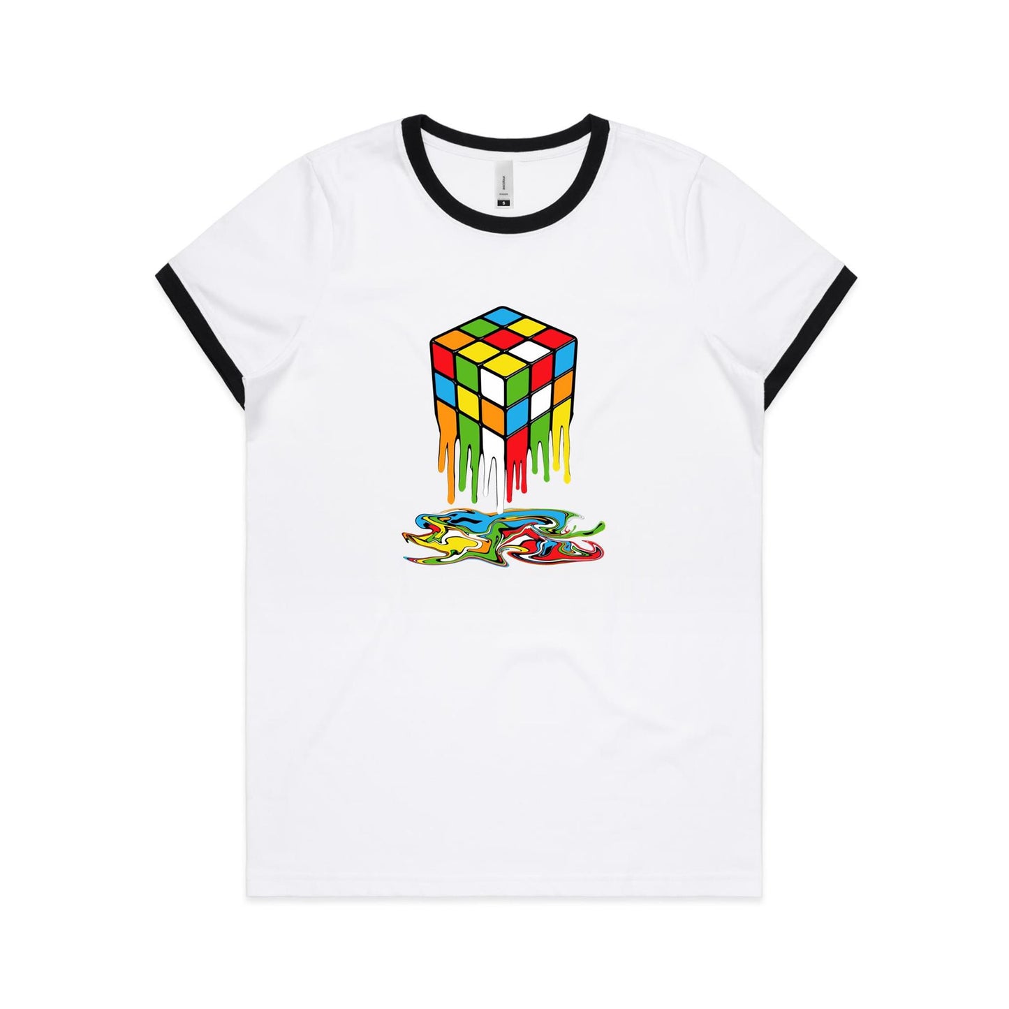 Melting Cube - Women's Ringer Tee