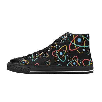 Atoms - Men's High Top Canvas Shoes