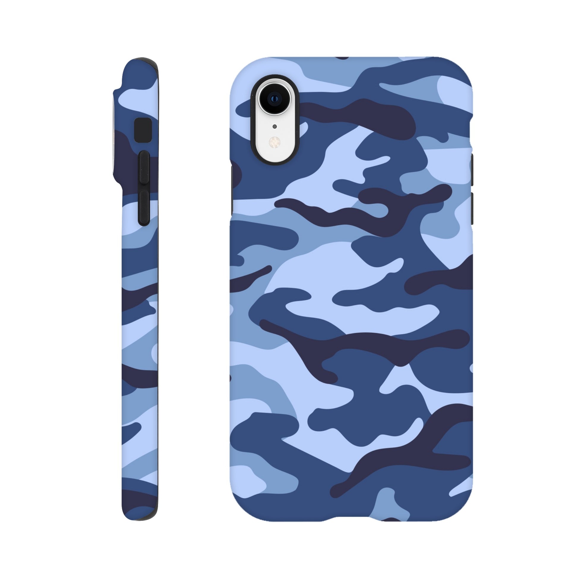 Blue Camouflage - Phone Tough Case iPhone XR Phone Case Globally Fulfilled