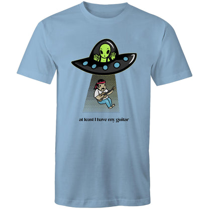 Alien Abduction, At Least I Have My Guitar - Mens T-Shirt