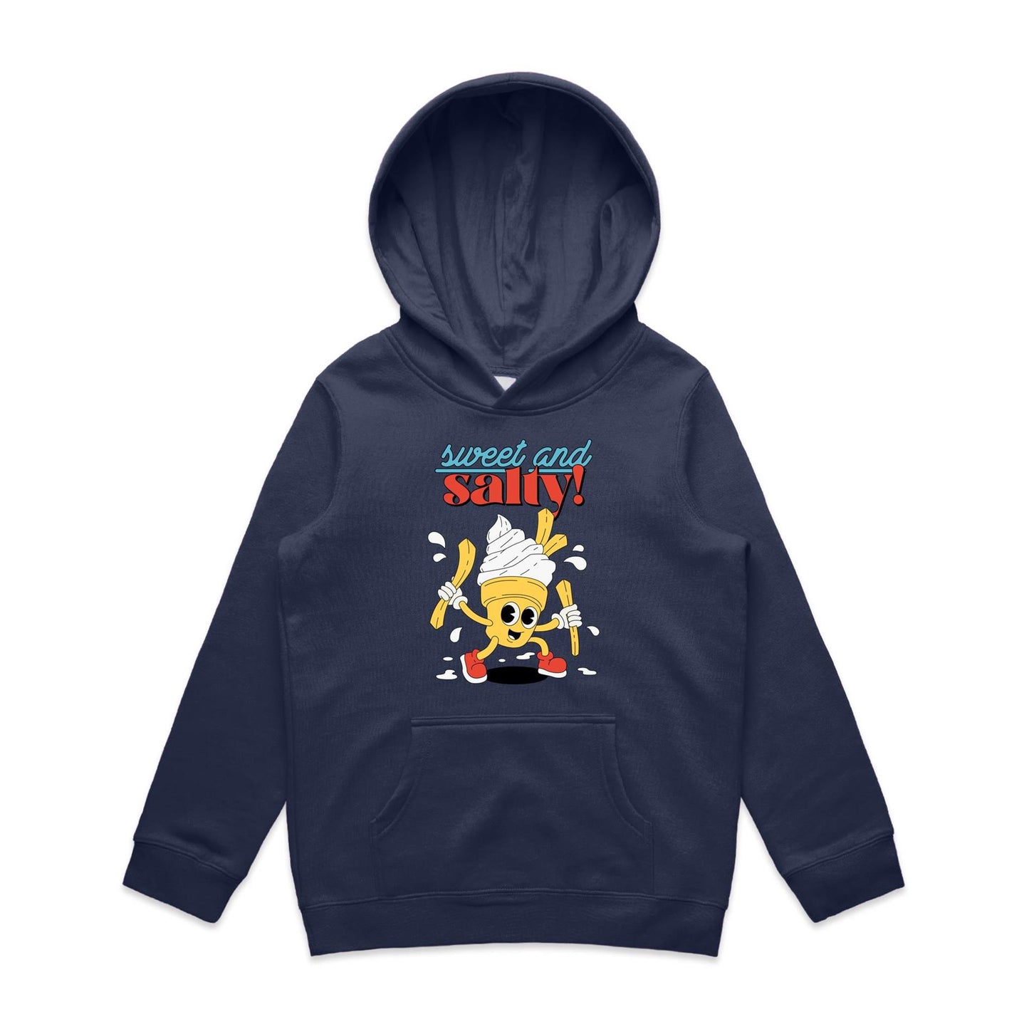 Sweet And Salty - Youth Supply Hood Midnight Blue Kids Hoodie