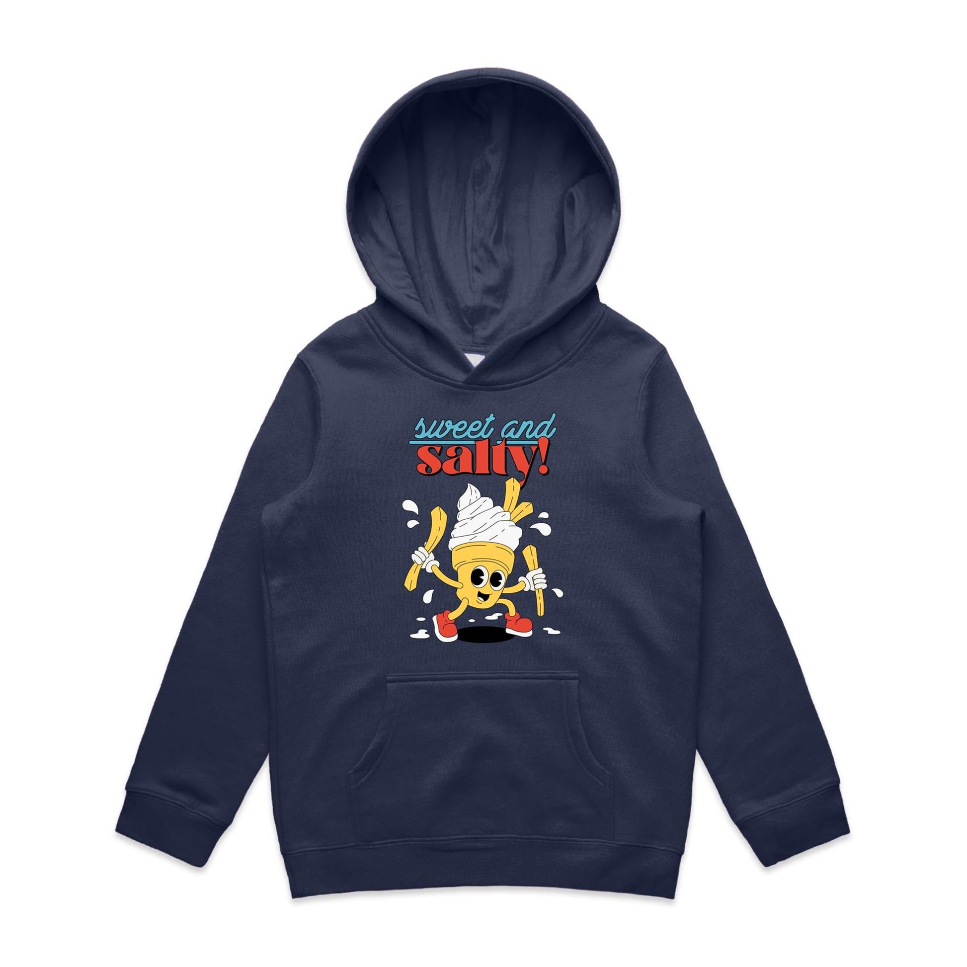 Sweet And Salty - Youth Supply Hood Midnight Blue Kids Hoodie