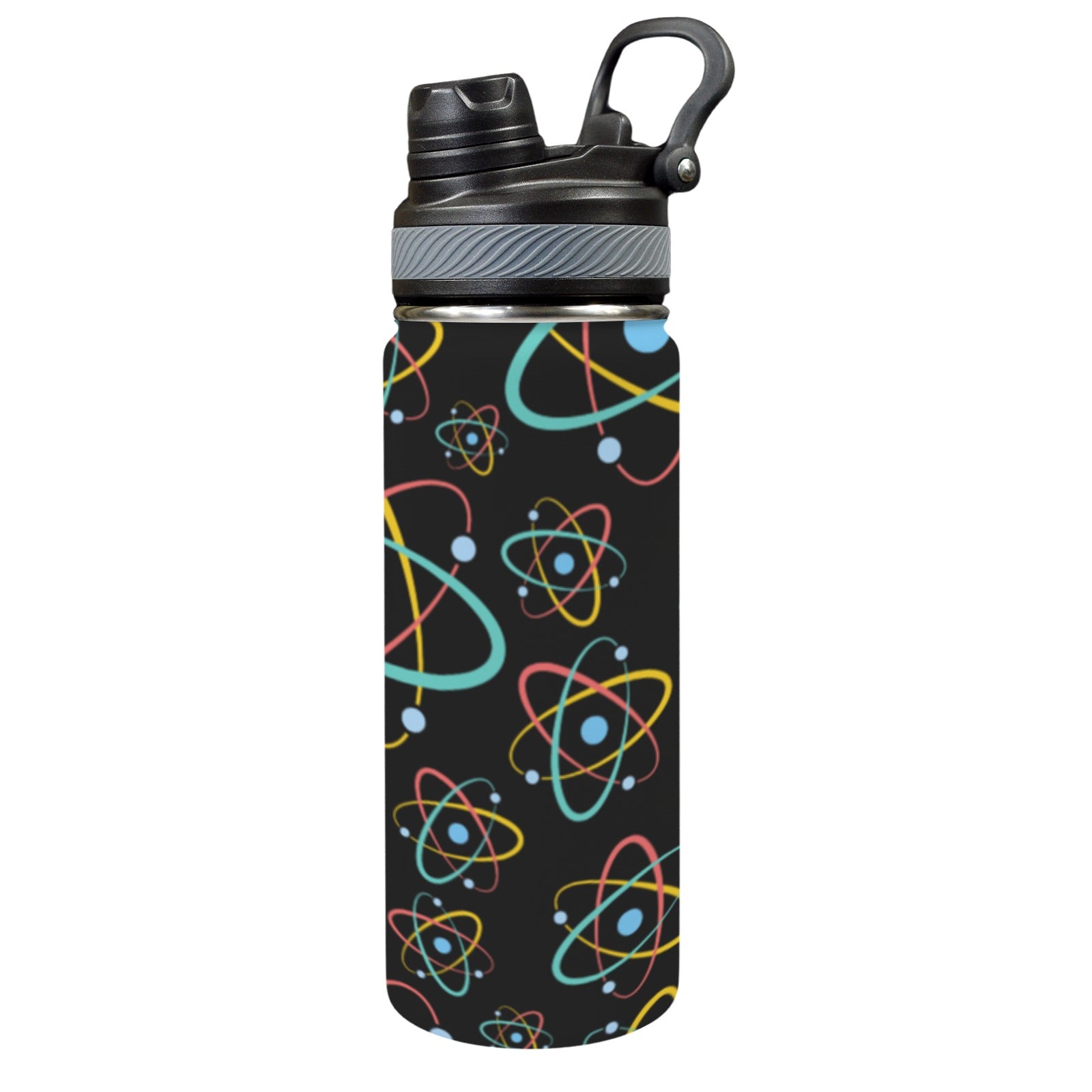 Atoms - Insulated Water Bottle with Dual-Use Lid (18oz) Insulated Water Bottle with Dual-Use Lid (18oz) Printed Offshore Science