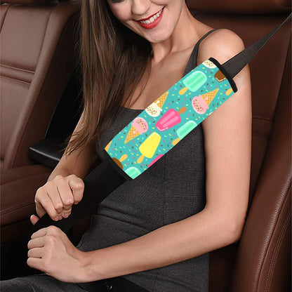 Ice Cream - Car Seat Belt Cover 7''x10'' (Pack of 2)