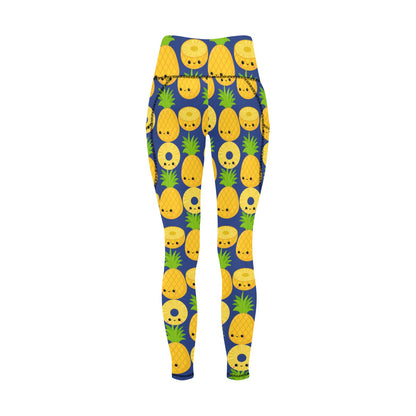 Happy Pineapples - Women's Leggings with Pockets Women's Leggings with Pockets S - 2XL Food