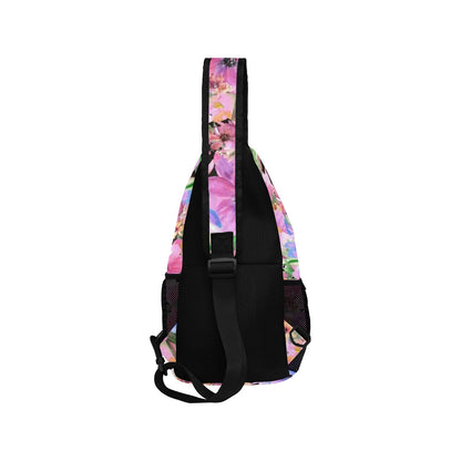 Bright Pink Floral - Cross-Body Chest Bag Cross-Body Chest Bag