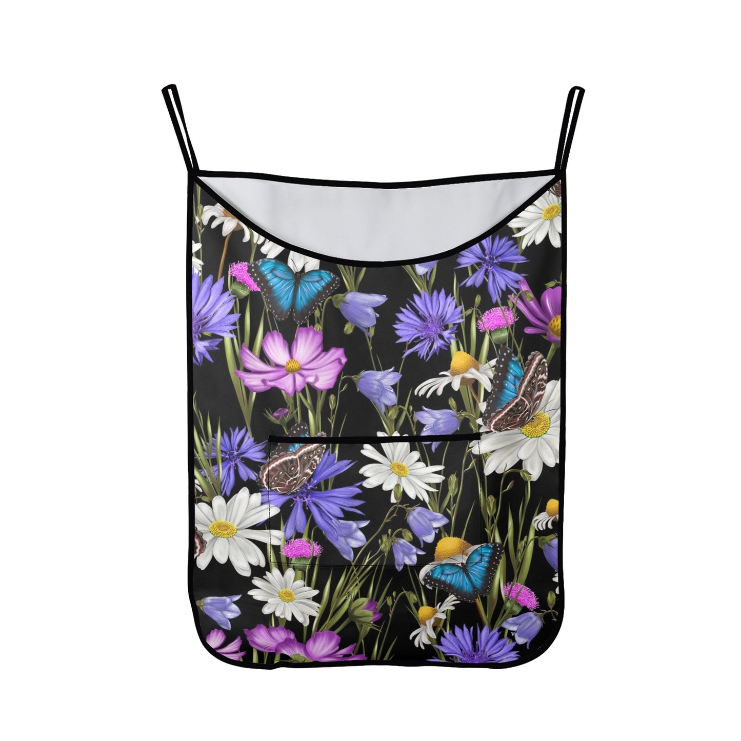 Butterfly Flowers - Hanging Laundry Bag