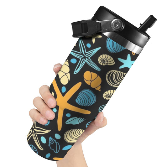 Starfish And Shells - 30oz Tumbler with Top Handle