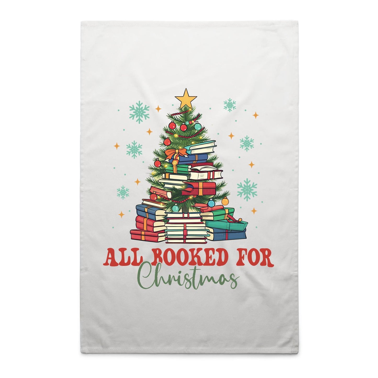 All Booked For Christmas - AS Colour Tea Towel