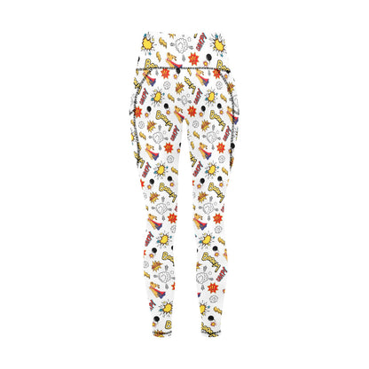 Super Dog - Women's All Over Print Leggings with Pockets