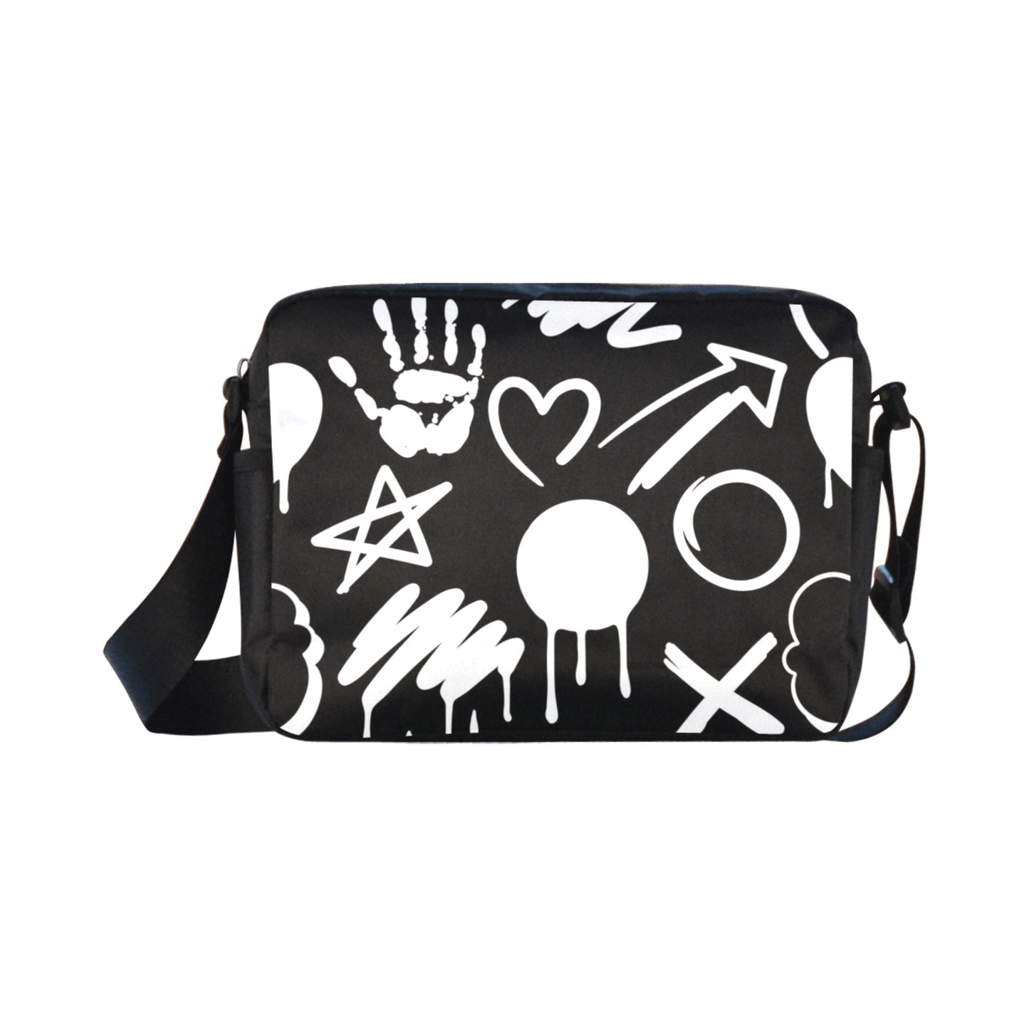 Bold Graffiti - Classic Cross-body Nylon Bag