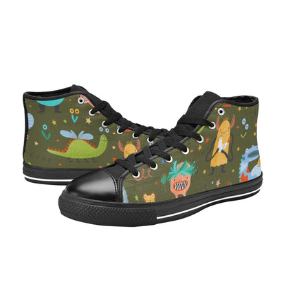 Monsters - Women's High Top Canvas Shoes