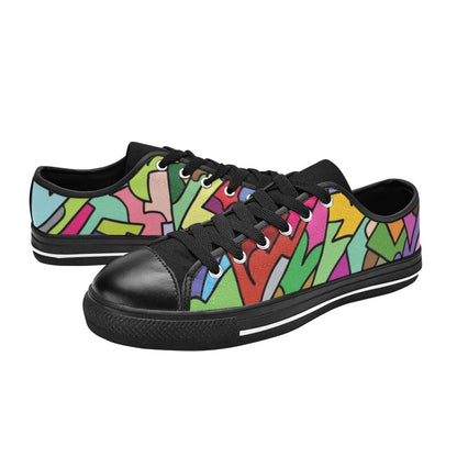 Bright Abstract - Women's Classic Canvas Shoes