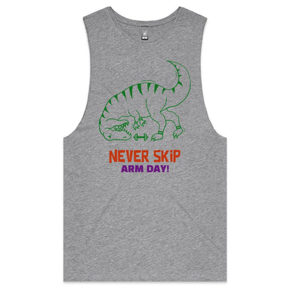 Never Skip Arm Day, T-Rex - Tank Top Tee